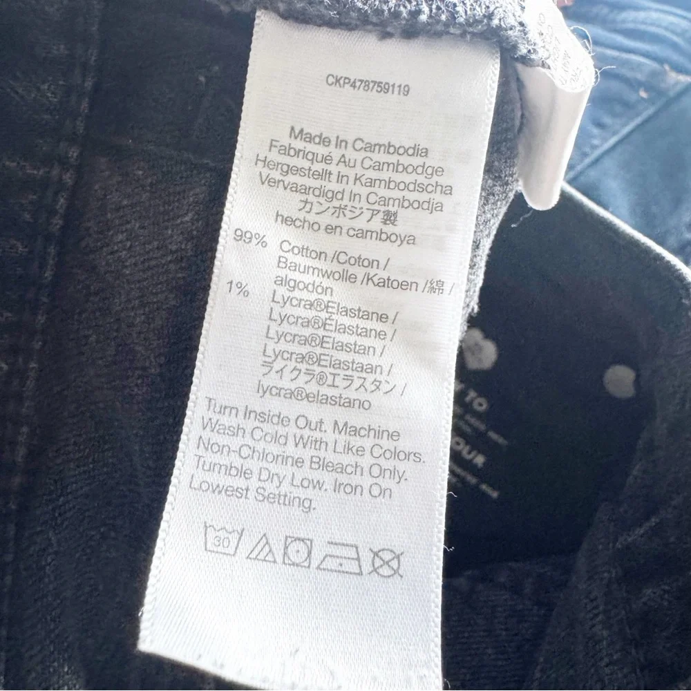 Madewell 90”s Straight Leg Classic Black Denim Jeans - Picture 10 of 12